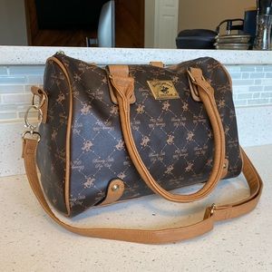 Ralph Lauren Beverly Hills Polo Club Brown Handbag Purse